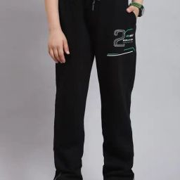 Monte Carlo Kids Black Printed Trousers-image-36