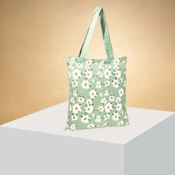 Forever Glam by Pantaloons Green Fabric Printed Tote Handbag-image-79