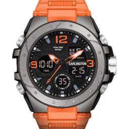 Carlington Endurance 9105 Orange Chronograph Watch for Men-65
