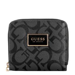 Guess Coal ABREE Logo Zip Around Wallet-19