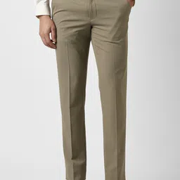 Van Heusen Men Slim Fit Mid-Rise Formal Trousers-image-60