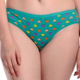 AROUSY Green Cotton Printed Hipster Panty-image-31