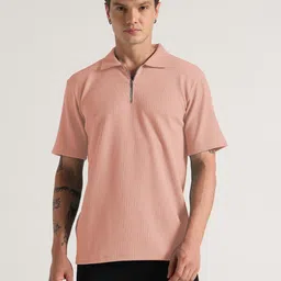Moda Rapido Self Design Polo Collar T-shirt-picture-38