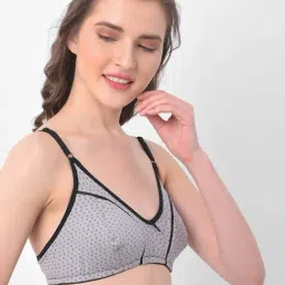 Clovia Grey Non Wired Non Padded Full Coverage Bra image 4