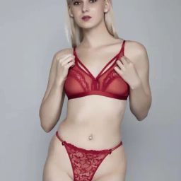 FIMS: Fashion is my Style Red Lace Work Lingerie Set-image-31