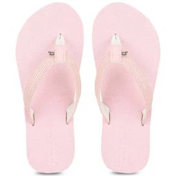 Carlton London Women's Pink Flip Flops-picture-42