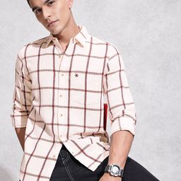 WROGN Windowpane Checked Casual Shirt-image-19