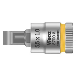 WERA BIT SOCKET, SLOTTED, 1X5.5MM, 28MM, 8700 1 X 5.5MM-3