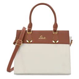 Lavie Off White Kenzie Medium Leather Satchel-image-94