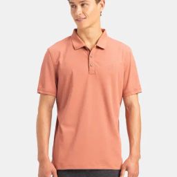 Jockey Orange Microfibre Solid Short sleeves T-Shirts-picture-19