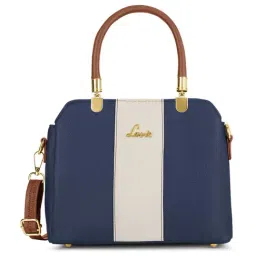 Lavie Navy Kristy Medium Leather Satchel-image-89
