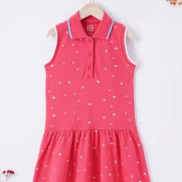 Ed-a-Mamma Kids Red Floral Print Dress-picture-33