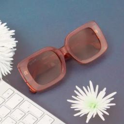 Ted Smith Brown Wayfarer UV Protection Unisex Sunglasses-image-66