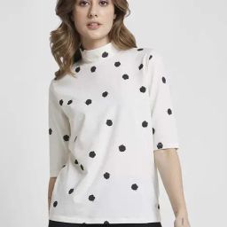 Spykar White Regular Fit Printed Top-picture-6