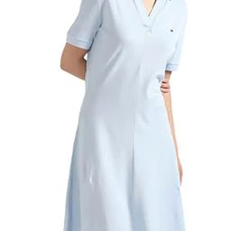 Tommy Hilfiger Breezy Blue Solid Regular Fit Dresses-picture-49