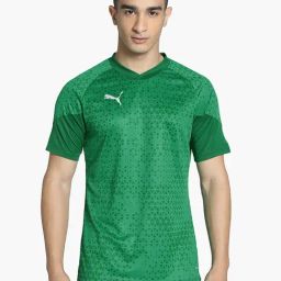 Puma Green Slim Fit teamCUP Football Training Jersey-image-35