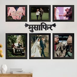 Art Street Black 5 to 7 Pieces MDF Wall Photo Frames-34