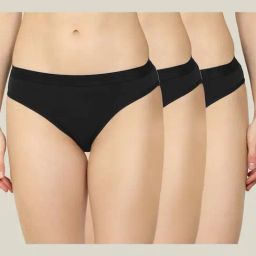 AROUSY Black Bikini Panties - Pack Of 3-image-14