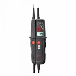 Metravi Two-pole Voltage Tester with LCD display and LED signaling ±3% Black, PRO-ELEC+-10