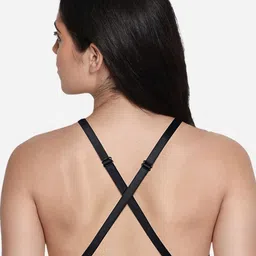 Susie Medium Coverage Underwired Lightly Padded Plunge Bra With All Day Comfort image 2