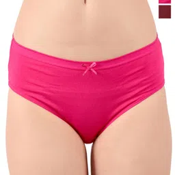 Valles365 by S.C. Pack Of 2 Mid-Rise Cotton Bikini Briefs BIKPN2MAGMAR-S-picture-5