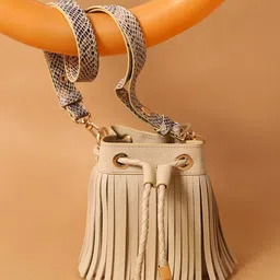 And Also Textured Leather Structured Sling Bag image 3