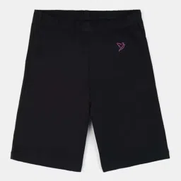 TWIN BIRDS Kids Black Cotton Skinny Fit Shorts-picture-21