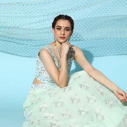 Chhabra 555 Sea Green Embellished & Embroidered Made to Measure Lehenga Choli with Dupatta-image-61