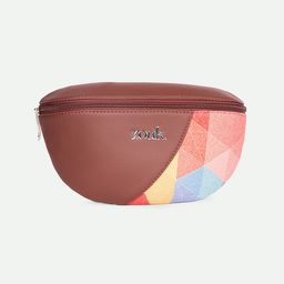 ZOUK Freya GeoOptics Textured Water Resistant Vegan Leather Waist Pouch-87