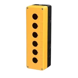 Sibass Electric Empty Enclosure HJ9 Series Yellow 6 Way with CE Mark, SE-HJ9-6 (Pack of 50)-18