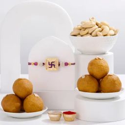 Divine Swastik Rakhi Gift Combo-image-43