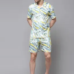 Rigo Yellow Slim Fit Printed Co-Ord Set-picture-23