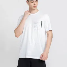 Adidas White Cotton Regular Fit Sports T-Shirt-picture-12