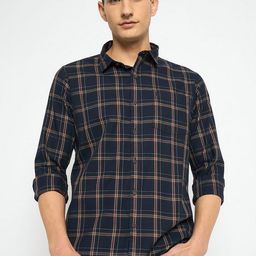 Duke Men Slim Fit Tartan Checks Opaque Checked Casual Shirt-image-28