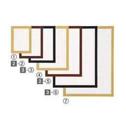 AS ONE Wooden Poster UV Block Panel 41.2×56.3 cm Screen B3 Flame Brown, 61-220-2-11 (Pack of 5)-image-26