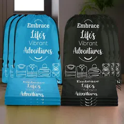 Aura Blue Set of 6 Water Resistant Multi-Utility Organisers-7
