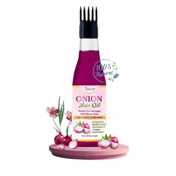 KEYOZA 100% Natural Onion Hair Oil For Stronger And Shiner Hair - 100 ml-image-79