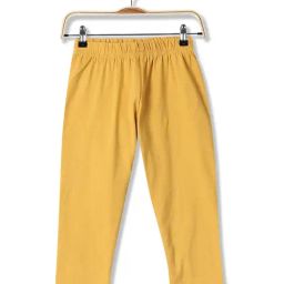 Donuts Kids Mustard Solid Leggings-image-55