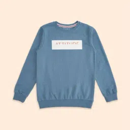 Pantaloons Junior Teal Blue Cotton Printed Full Sleeves Sweatshirt-image-67