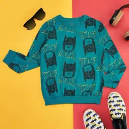 Pantaloons Junior Teal Blue Cotton Printed Full Sleeves Sweatshirt-image-59