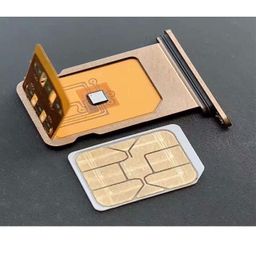 ibimble Carrier Unlock Chip, Turbo sim, Gevey sim, MKSD sim,r sim, for All iOS Mobile Phone XR to 16 PRO MAX (Gold) TFN 1800 572 4906 Call Necessary image 1
