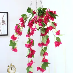 ARICK DECOR Pink 1 Pieces Hanging Artificial Flower-30