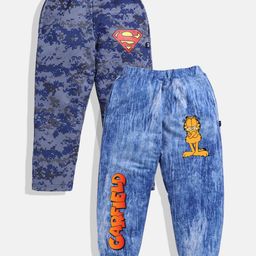 YK X Minute Mirth Boys Pack of 2 Printed Track Pants-image-64