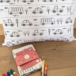 Oranges and Lemons Dreams Come True DIY Doodle Art Pillow Covers Pack of 2  - White-image-48