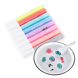 Toysire Floating Pen Tip Art Markers Pen for Manga and Sketch Set of 8 Assorted Colour Markers-3