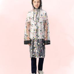 CITIZEN Mickey & Friends Featuring Full Sleeves Character Designed Hooded Raincoat - Transparent-image-7