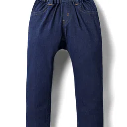 Simply Premium Denim Full Length Washed Jeans - Navy Blue-picture-5