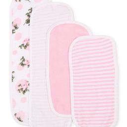My Milestones Burpy Set With Stripes & Floral Print Pack of 4 - Light Pink & Pink-picture-18