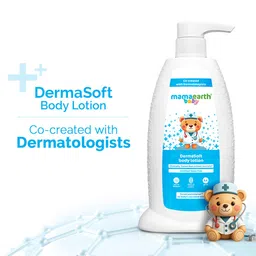 Mamaearth Baby DermaSoft Body Lotion with SensiCareComplex for Baby's Sensitive Skin Co-created with Dermatologists | Safe and Non-irritant formula | Fragrance Free - 250 ml-picture-20