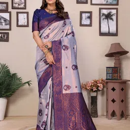 Shriyangan Woven Design Zari Pure Silk Kanjeevaram Saree-image-81